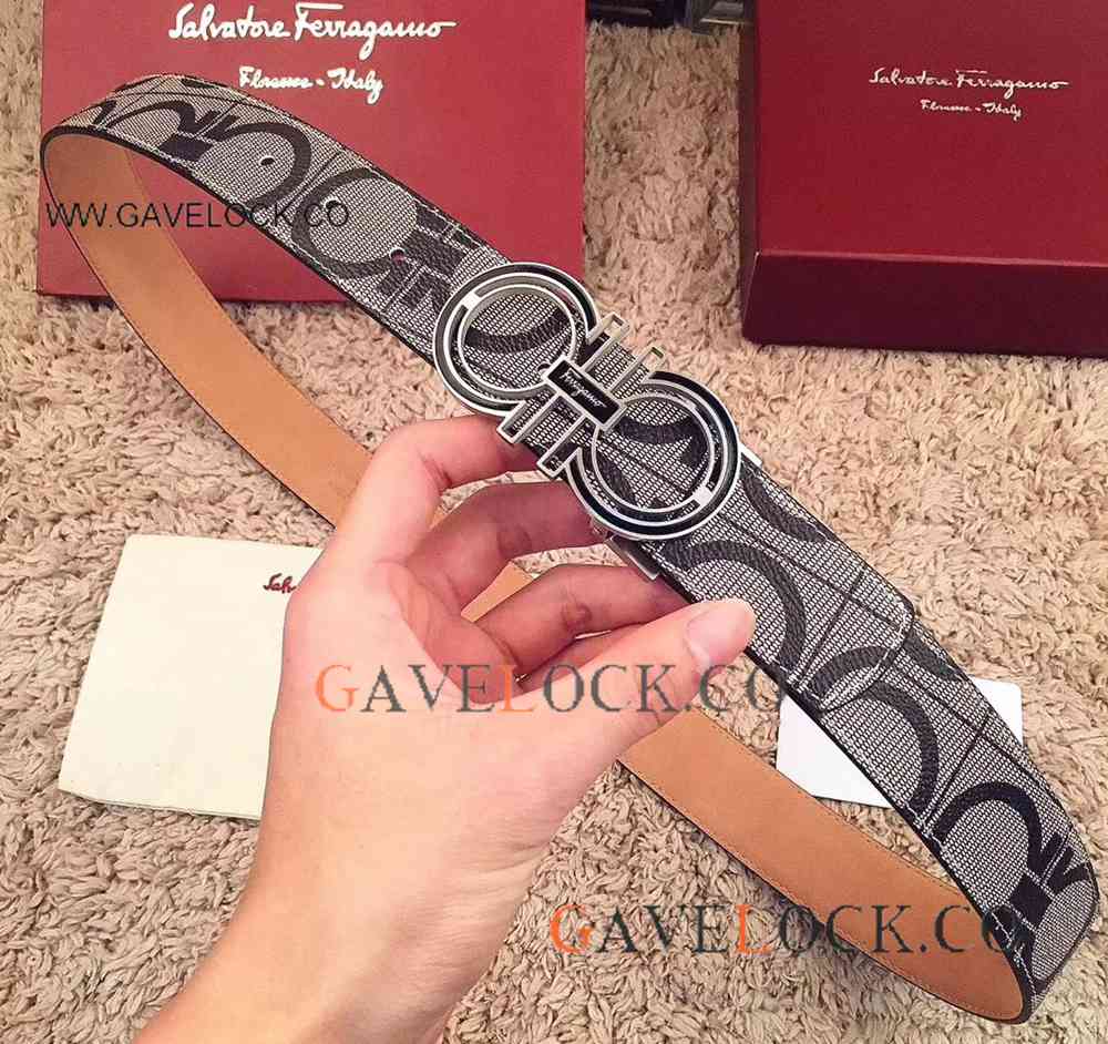 NEW 2018 Vintage Ferragamo Calf Belt With Silver Buckle - AAA+ Replica